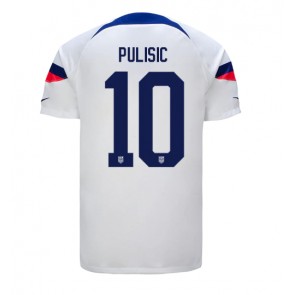 Lacne Muži Futbalové dres Spojené štáty Christian Pulisic #10 MS 2022 Krátky Rukáv - Domáci